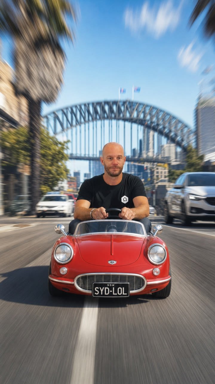 Generated image in a toy car