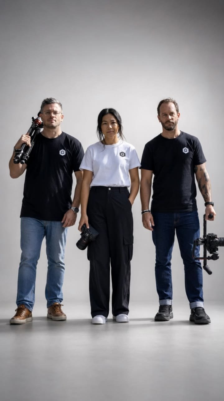 Starting image: three of the team